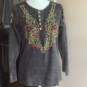 Jaxli Embroidered Henley